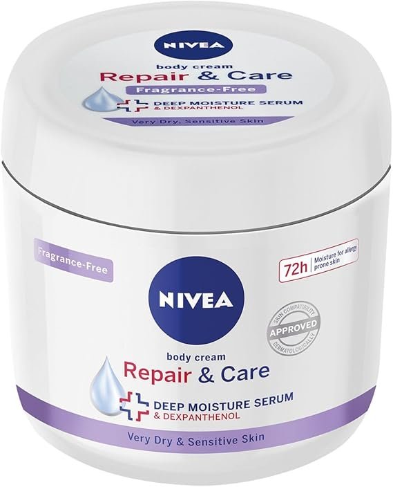 NIVEA Body Repair & Care Cream (400ml Jar)