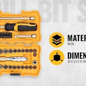 DEWALT DT71563-QZ Combination Drill Bit Set - 100 Pieces - Black Durable Case Included