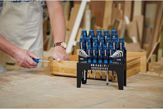 Draper 44 Piece Precision Screwdriver Hex Key and Bit Set