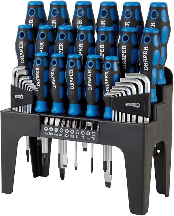 Draper 44 Piece Precision Screwdriver Hex Key and Bit Set