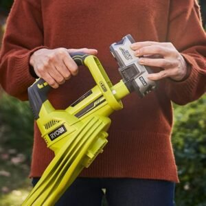 Ryobi OBL1820S ONE+ Cordless Blower, Air Speed (Zero Tool), 245 km/h, 18 V, Hyper Green and Grey