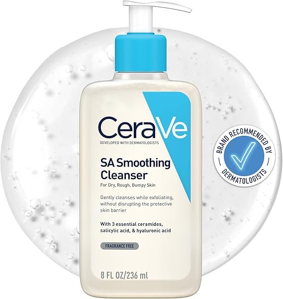CeraVe SA Smoothing Face and Body Cleanser for Dry, Rough and Bumpy Skin 236ml