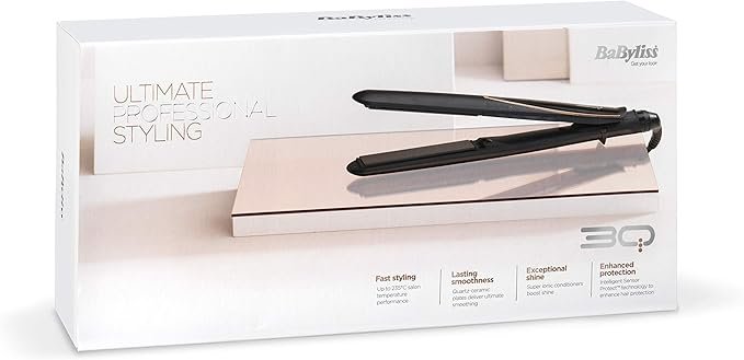 BaByliss 3Q Ultimate Professional Hair Straighteners, Ceramic Plates for perfect smoothness