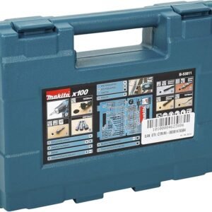 Makita B-53811 Drill & Screwdriver Bit Accessory Set (100 Piece), Multi-Colour, Set of 100