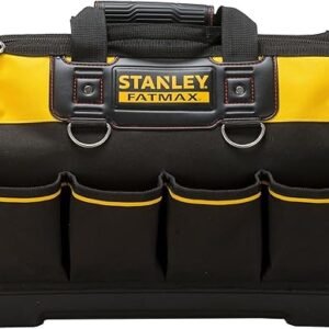 STANLEY FATMAX Technician Tool Bag, Heavy Duty 600 Denier and Leather, 1-93-950