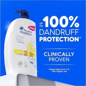 Head & Shoulders Citrus Fresh Anti Dandruff Shampoo For Greasy Hair, 1000ml