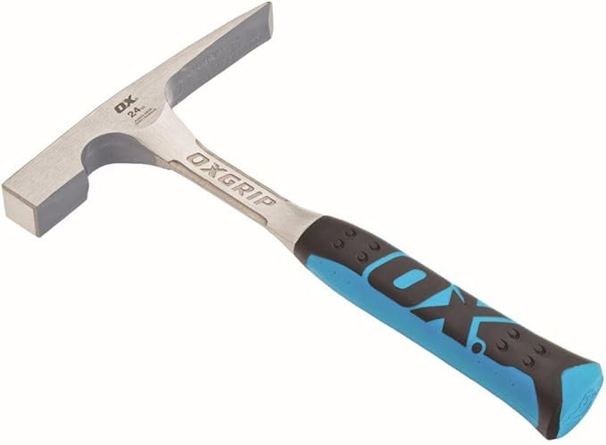 OX OX-P082424 Pro Brick Hammer 24 oz - Geological Hammer with Comfortable Grip Handle - Chipping Hammer - Fossil Tool