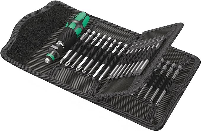 Wera Bitholding Screwdriver Set with Bits in Pouch, 33 Pieces