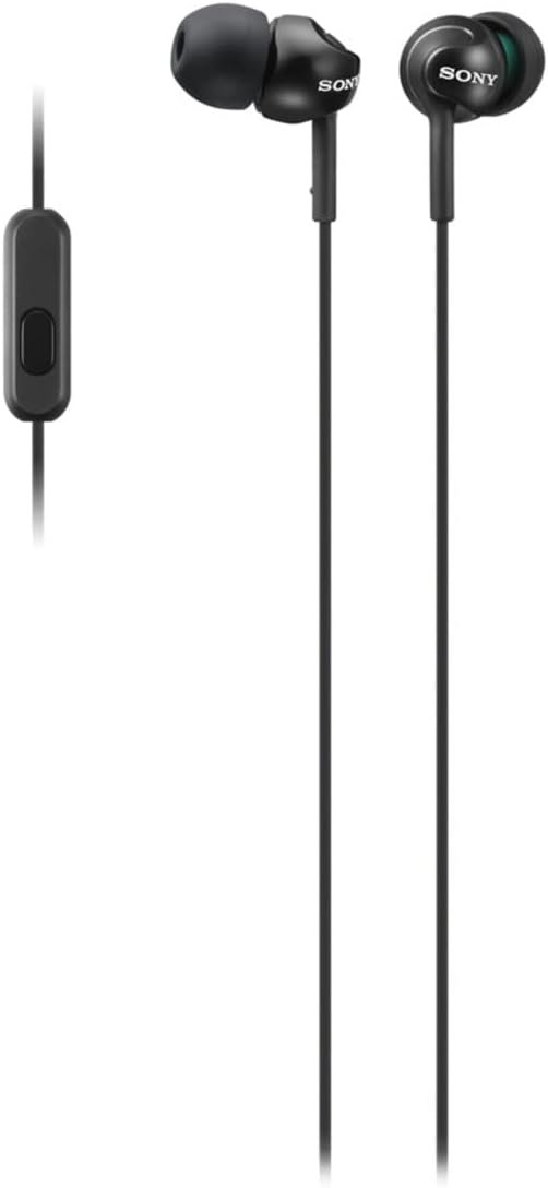 Sony MDREX110APB.CE7 Deep Bass Earphones with Smartphone Control and Mic - Metallic Black