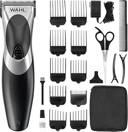 Wahl Clip ‘N Rinse Cord/Cordless Hair Clipper, Rechargeable Clipper, Hair Clippers for Men, Head Shaver, Men's Hair Clipper Kit, Male Grooming Set, Corded, Cordless, Washable Head, Home Hair Cutting
