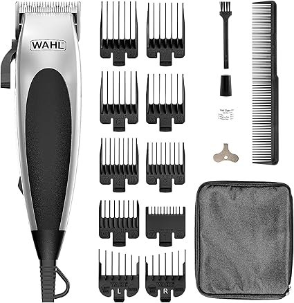 WAHL Vogue Corded Hair Clipper for Men, Home Hair Cutting, Male Grooming Kit, Mains Powered Clipping, Precision Cutting Blades, Black