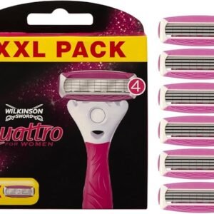 WILKINSON SWORD - Quattro For Women | Smooth Glide | Pack of 6 Razor Blade Refills