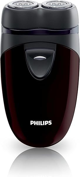 Philips Men's Electric Travel Shaver, Cordless, Battery-Powered Convenient to Carry - PQ206/18
