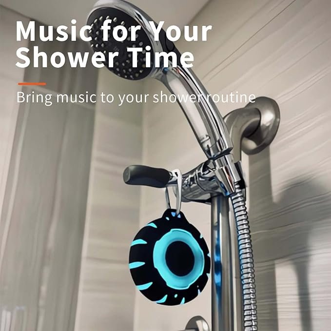 HEYSONG Waterproof Bluetooth Speaker, Shower Speaker with HD Kayak, Gifts for Girl, Teen