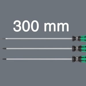 Wera 335/350/355/3 Kraftform Plus Extra-Long Screwdriver set, PH/PZ/SL, 3pc, , Multi-colour