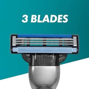 Gillette Mach3 Men's Razor + 12 Razor Blade Refills, 3 Blades for a Smooth Shave