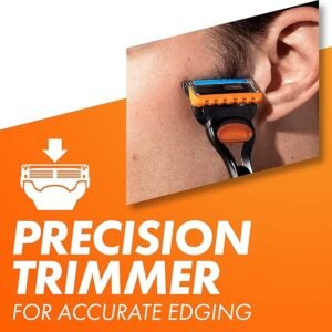 Gillette Fusion5 Razor Blades Men, Pack of 16 Razor Blade Refills with Precision Trimmer,