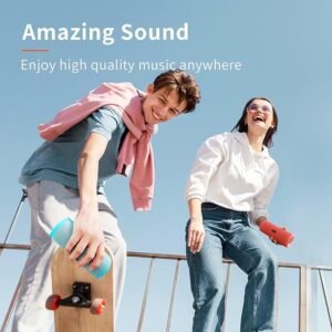 HEYSONG Portable Bluetooth Speaker, Waterproof Wireless Outdoor Speakers Gifts for Men - Red