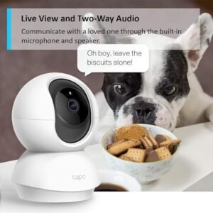 Tapo Wifi Camera, Indoor Camera for Security, 1080p Pet Camera, Wireless 360° for Baby Monitor, CCTV, AI Monitor, Smart Motion Detection & Tracking, Night Vision, Works with Alexa & Google Home (TC70)