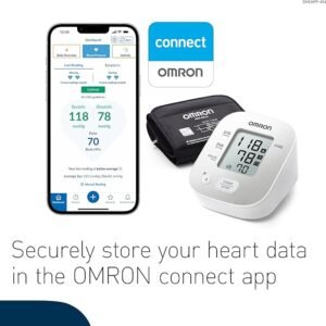 OMRON X2 Smart+ Clinically Validated Upper Arm Blood Pressure Monitor | BP Machine for Home Use