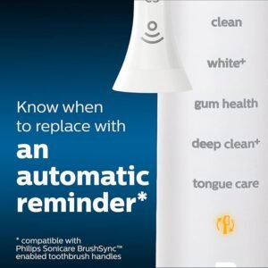 Philips Sonicare Original W2 Optimal White Standard Sonic Toothbrush Heads - 8 Pack