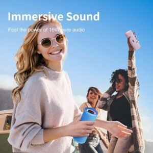 HEYSONG Portable Bluetooth Speaker, Waterproof Wireless Outdoor Speakers Gifts for Men - Blue