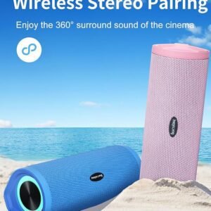 HEYSONG Portable Bluetooth Speaker, Waterproof Wireless Outdoor Speakers Gifts for Men - Blue