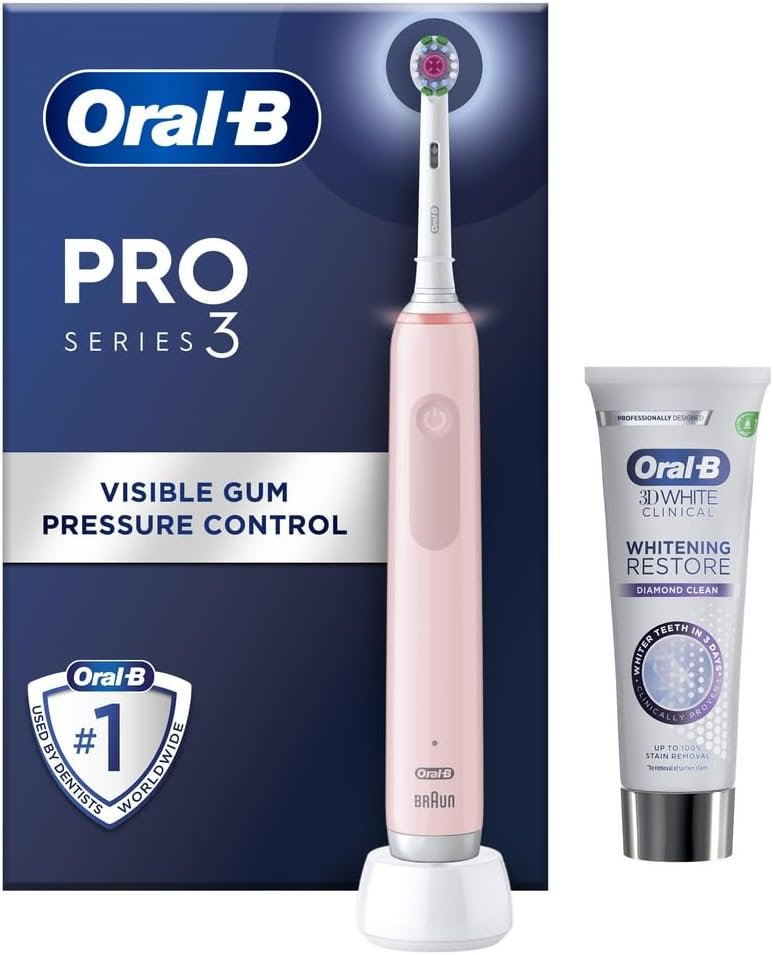 Oral-B Pro 3 Electric Toothbrushes With Smart Pressure Sensor
