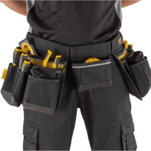 STANLEY Essential Tool Belt Pouch Apron, Multiple pockets, Integrated Hammer Loop