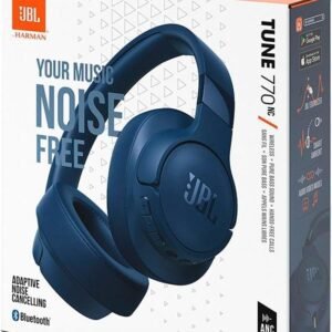 JBL Tune 770NC Wireless Over-Ear Bluetooth Headphones with Adaptive Noise-Cancelling Technology