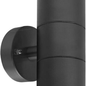 Long Life Lamp Company Black Stainless Steel Double Wall Light IP65 Up Down Outdoor Wall Light ZLC035B