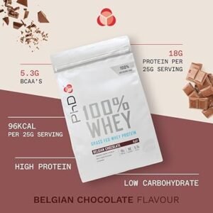 PhD Nutrition 100 Percent Whey Belgian Chocolate Protein Powder