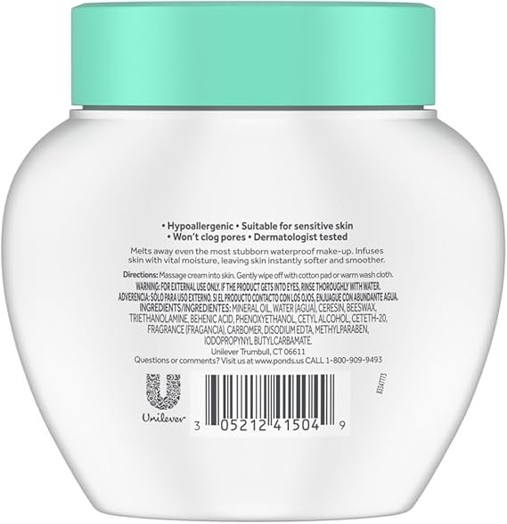 Pond's Cold Cream Cleanser and Make-up Removing 6.1oz (172g) Jar