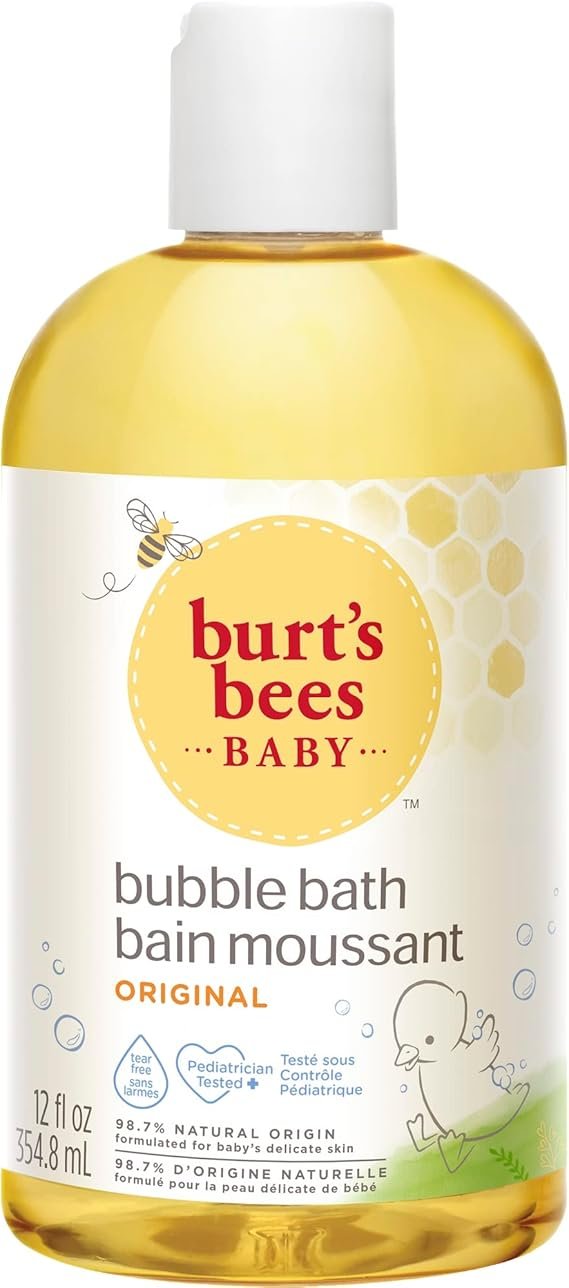 Burt’s Bees Baby Bubble Bath & Body Wash, Gentle Baby Wash For Daily Care, Tear-Free & Paediatrician-Tested, 354.8ml
