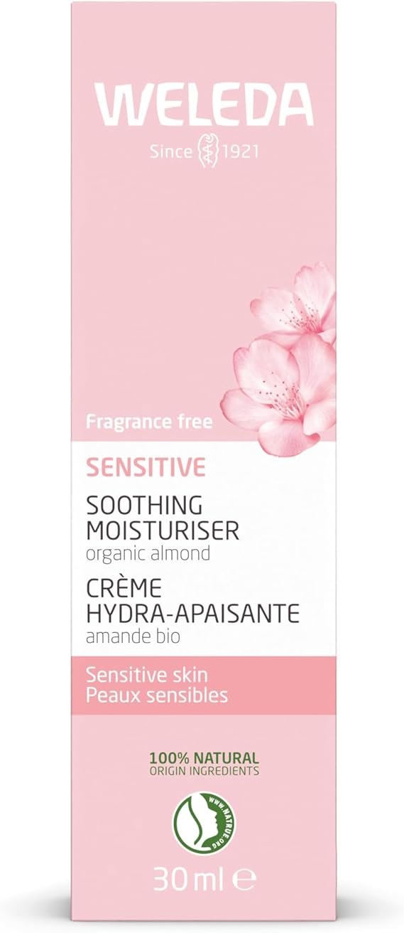Weleda Sensitive Care Facial Cream, Organic Face Cream w. Natural Almond Extract