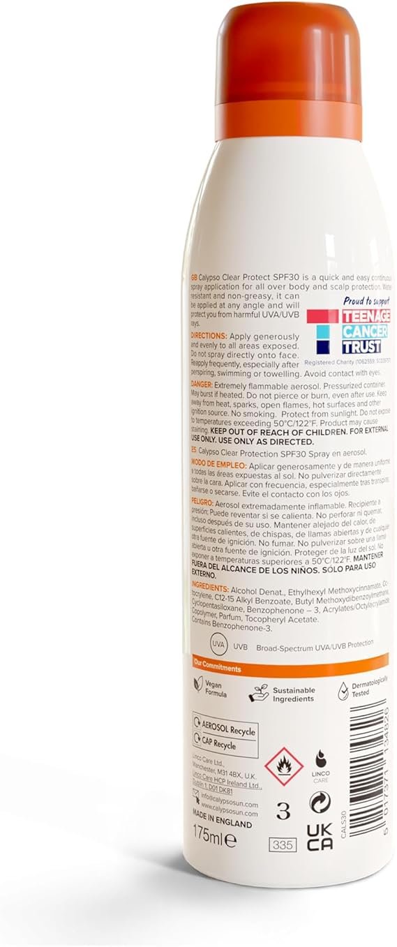 Calypso Clear Protect dry mist Spray SPF30 - 175 ml