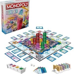 Monopoly Builder Board Game, Strategy Game, Family Game, Games for Children, Fun Game to Play, Family Board Games