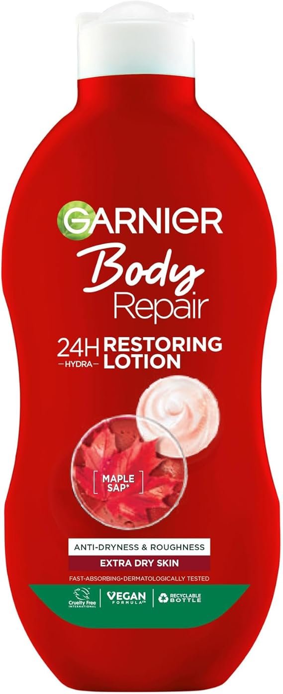 Garnier Body Repair Body Lotion Dry Skin, 3600540299277, Maple, 400 Ml, Pack Of 1