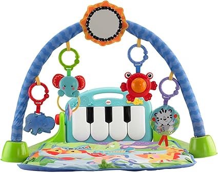 Fisher-Price Baby Play Mat | Kick & Play Baby Gym Play Mat for Infants to 3 Year Olds with Light Up Piano