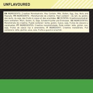 Optimum Nutrition Micronised Creatine Powder, 100% Pure Creatine Monohydrate Powder for Performance and Muscle Power,