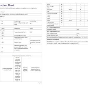 Hoover HHSBSO6174BWDK-1 Total No Frost American Style Fridge Freezer with Water Dispenser - Black - E Rated