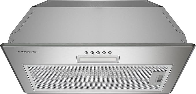 FIREGAS 52cm Integrated Cooker Hood, Built-in Cupboard Canopy Extractor Hood