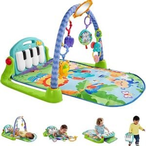 Fisher-Price Baby Play Mat | Kick & Play Baby Gym Play Mat for Infants to 3 Year Olds with Light Up Piano