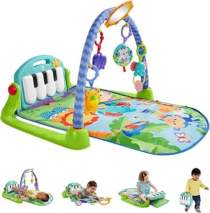 Fisher-Price Baby Play Mat | Kick & Play Baby Gym Play Mat for Infants to 3 Year Olds with Light Up Piano