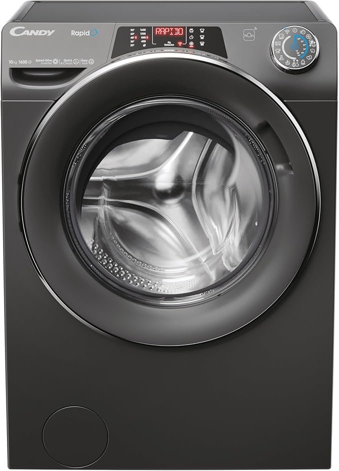 Candy RapidÓ RO16106DWMCR7-80 10kg Washing Machine with 1600 rpm - Graphite - A Rated