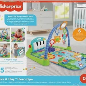 Fisher-Price Baby Play Mat | Kick & Play Baby Gym Play Mat for Infants to 3 Year Olds with Light Up Piano