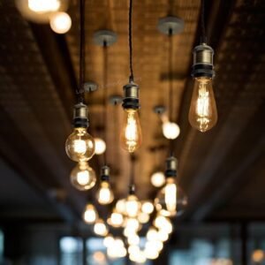 Industrial Vintage Brass Pendant Ceiling Light Lamp Holder Antique Retro E27 Fitting M0010-AB