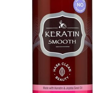 HASK Keratin Smoothing Shampoo for all hair types, colour safe, gluten-free, sulfate-free, paraben-free - 1 355 ml Bottle