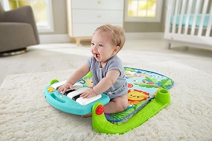 Fisher-Price Baby Play Mat | Kick & Play Baby Gym Play Mat for Infants to 3 Year Olds with Light Up Piano
