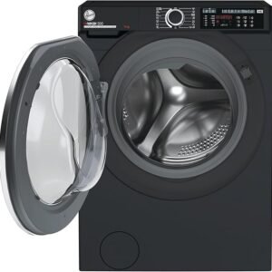 Hoover H-Wash 500 HW411AMBCB Freestanding Washing Machine, Large Capacity, 11 kg, 1400rpm, Black